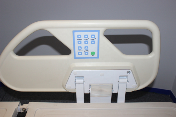 Harga yang bagus Penyesuaian Tinggi 45cm Tempat Tidur Rumah Sakit Listrik 500MM 5 Fungsi Icu Bed ABS Rail on line